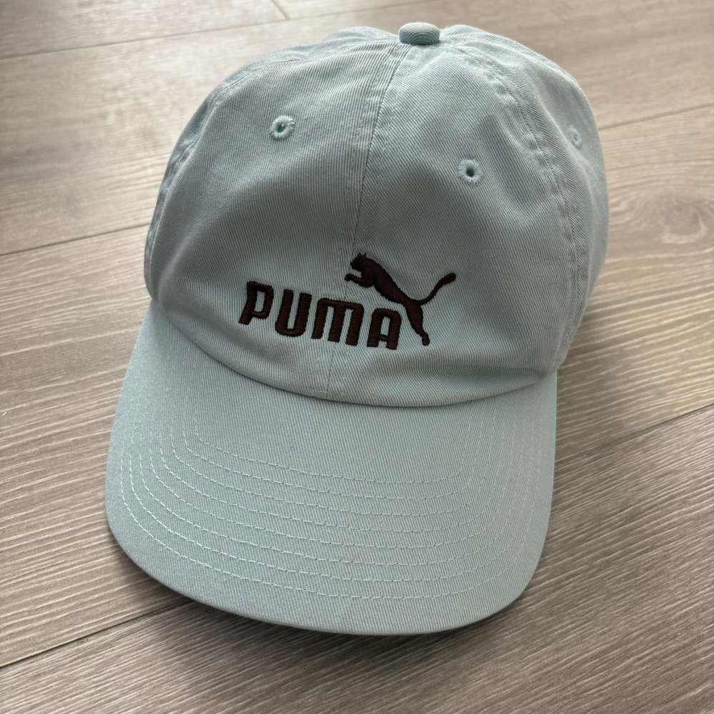 Puma Unisex‎ Mint Blue Strap Back Outdoor Performance Baseball Hat Cap One Size